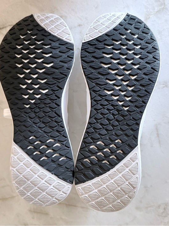 Adidas Edge Lux 3 White/Gold Mesh Running Shoes - Womens 11/ Excellent - Picture 7 of 9